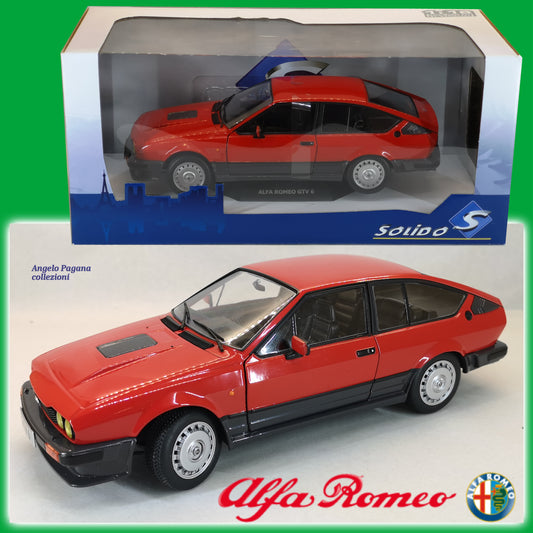 modellino auto 1:18 alfa romeo gtv 6 del 1980 2,5 gtv6 modellini della solido