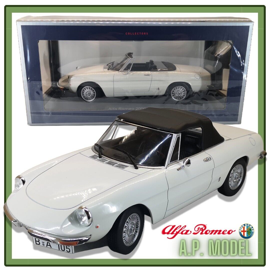 modellino auto 1:18 alfa romeo duetto 2000 spider del 1978 della norev die cast