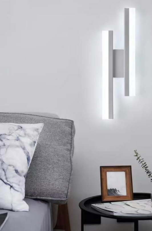 Applique LED bianco a doppia luce lampada da parete moderna per corridoio salone