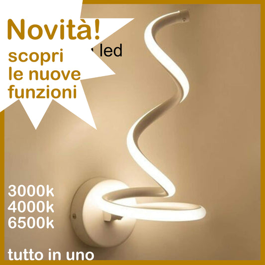 Applique led moderno da parete per bagno corridoio soggiorno cucina salone