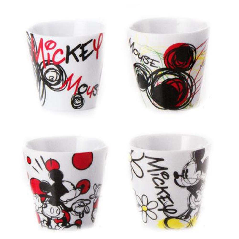 Set bicchierini da caffè in ceramica Walt Disney topolino collezione Egan