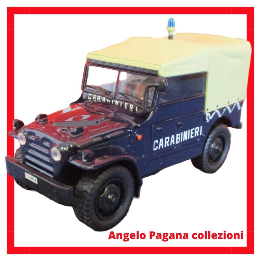 modellino auto scala 1:43 fiat campagnola A.R 59 del 1959 dei carabinieri