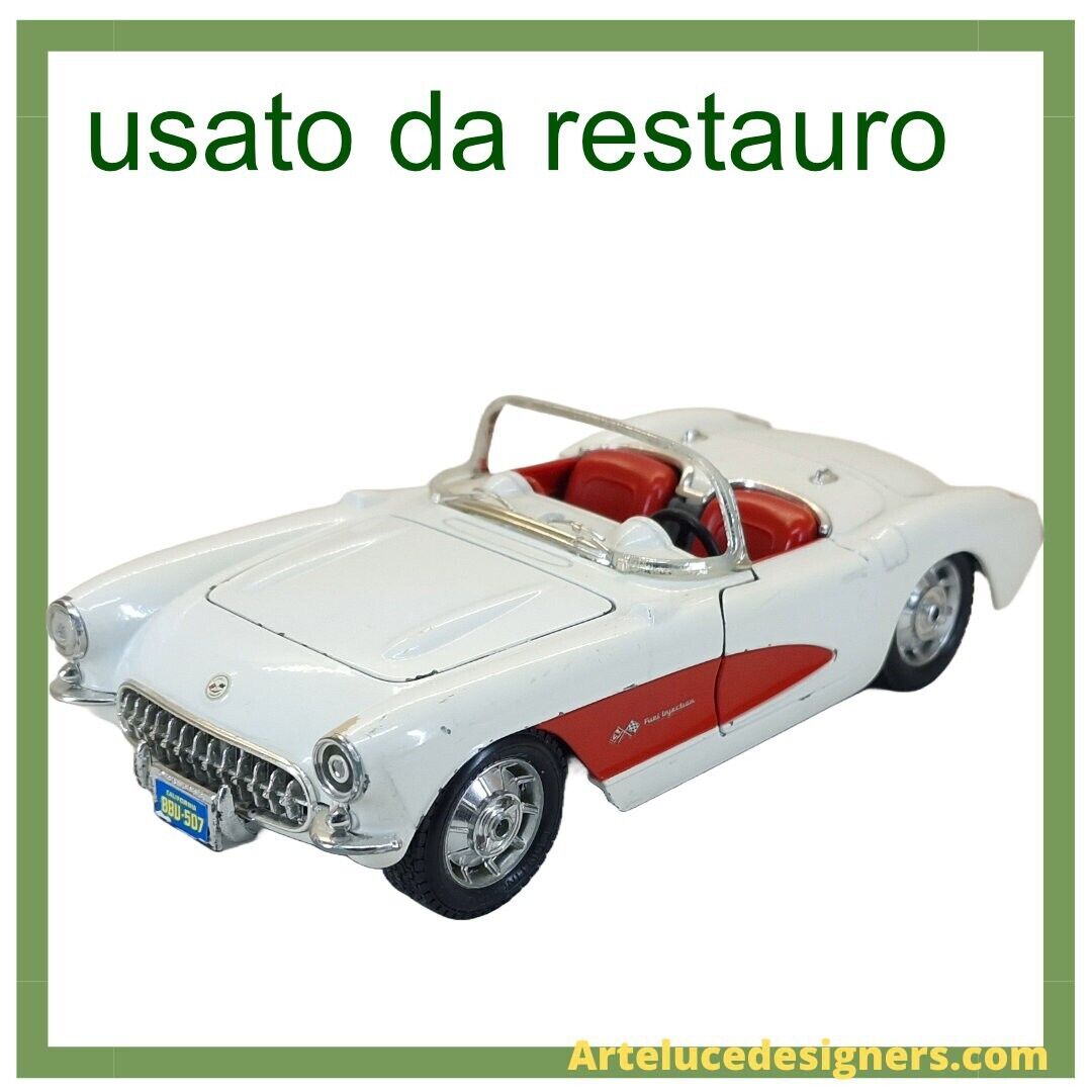 modellino auto 1/24 Chevrolet corvette del 1957 modellini usato della burago b