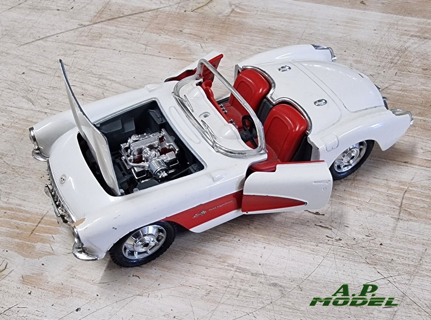 modellino auto 1/24 Chevrolet corvette del 1957 modellini usato della burago b