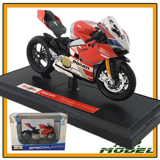 modellino moto scala 1:18 ducati panigale v4 s corse modellini di motociclette