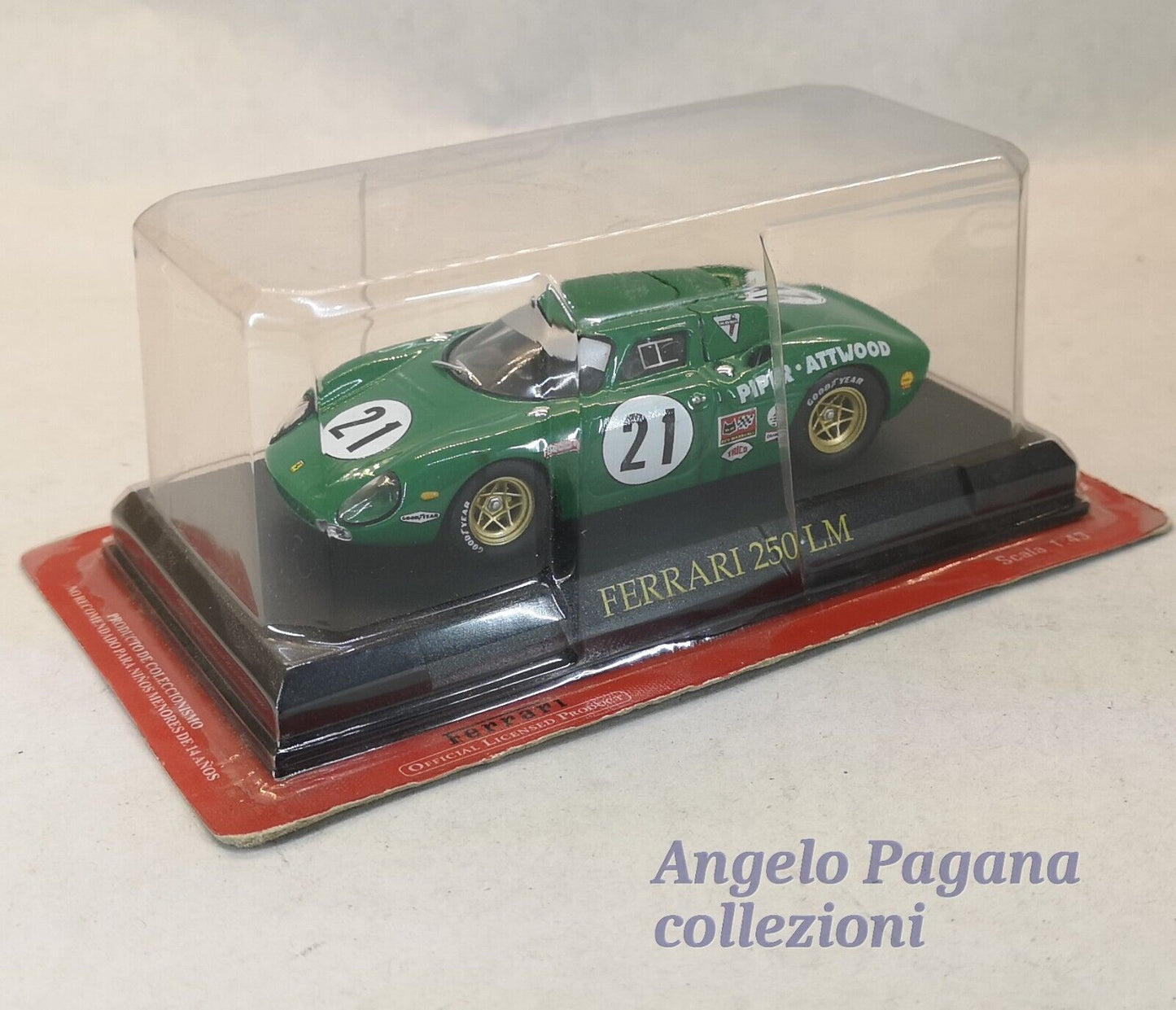 modellino auto scala 1/43 ferrari 250 lm le mans macchinine da collezione usato