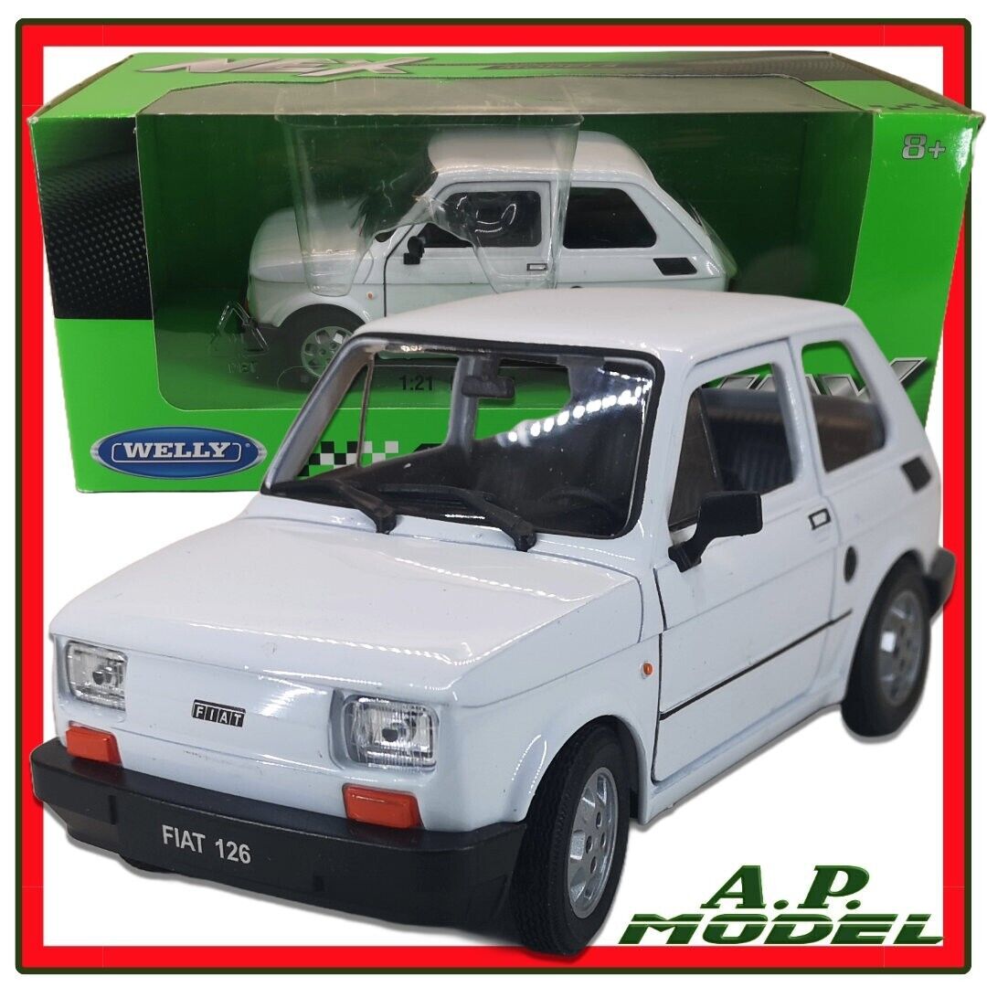 modellino fiat 126 modellini auto vintage scala 1/21 modellismo da collezione