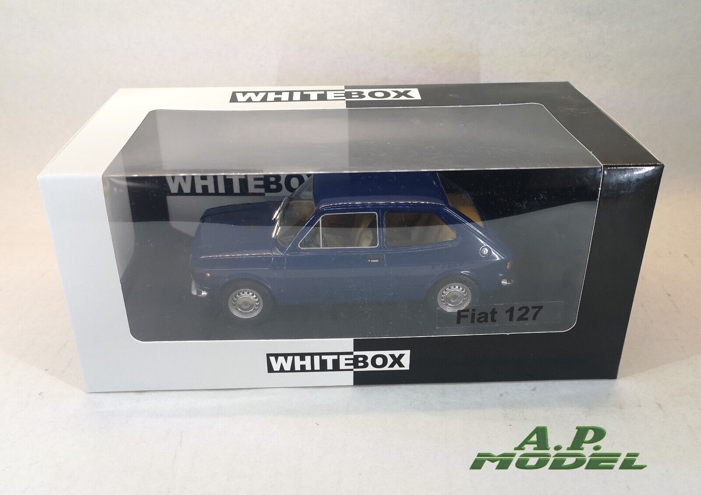 modellino auto 1/24 fiat 127 del 1971 macchinine vintage die cast della whitebox