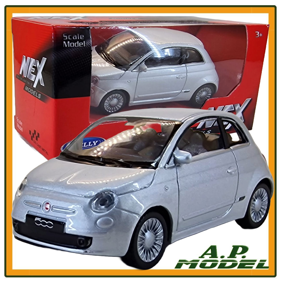 auto modellino 1:43 fiat 500 della welly nex modellini di cinquecento