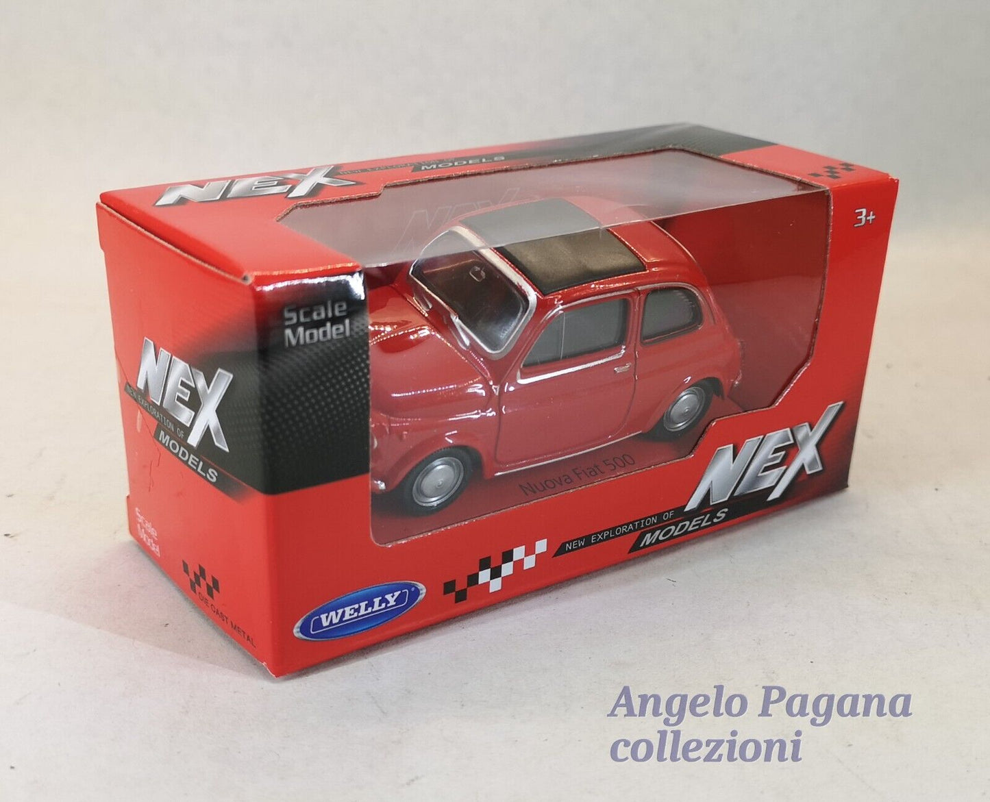 modellino auto scala 1/43 fiat 500 cinquecento macchinina modellini della welly