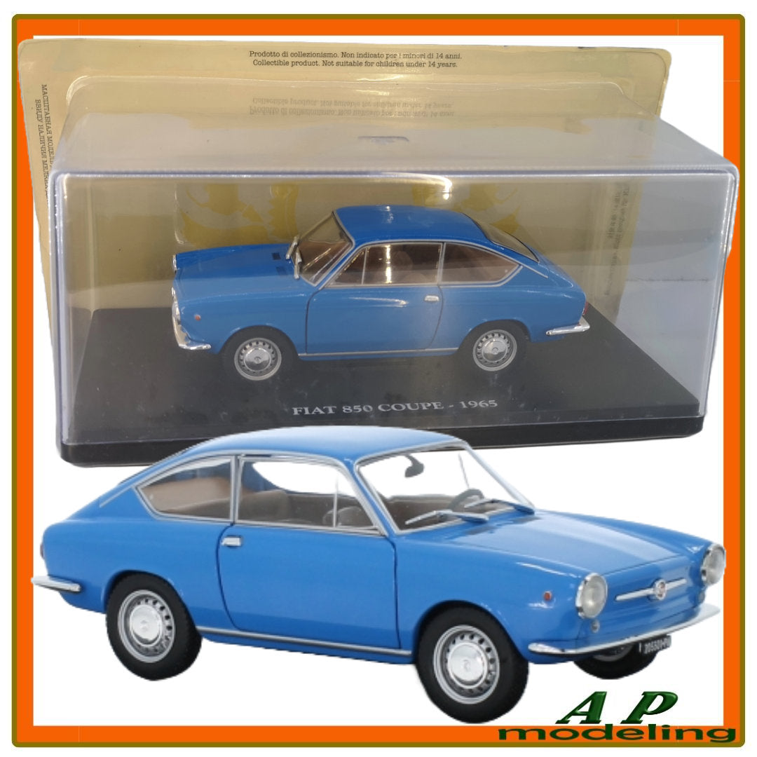 modellino auto 1/24 fiat 850 coupé modellini da collezione vintage die cast B