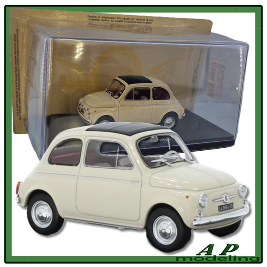 modellino auto 1/24 fiat 500 D del 1960 modellini da collezione die cast