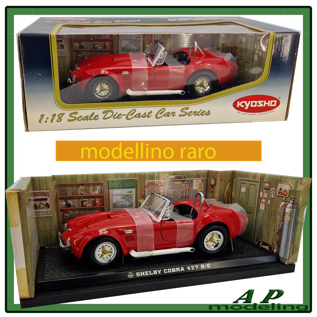 modellino auto scala 1/18 shelby cobra 427 s/c die cast kyosho ford obsoleto