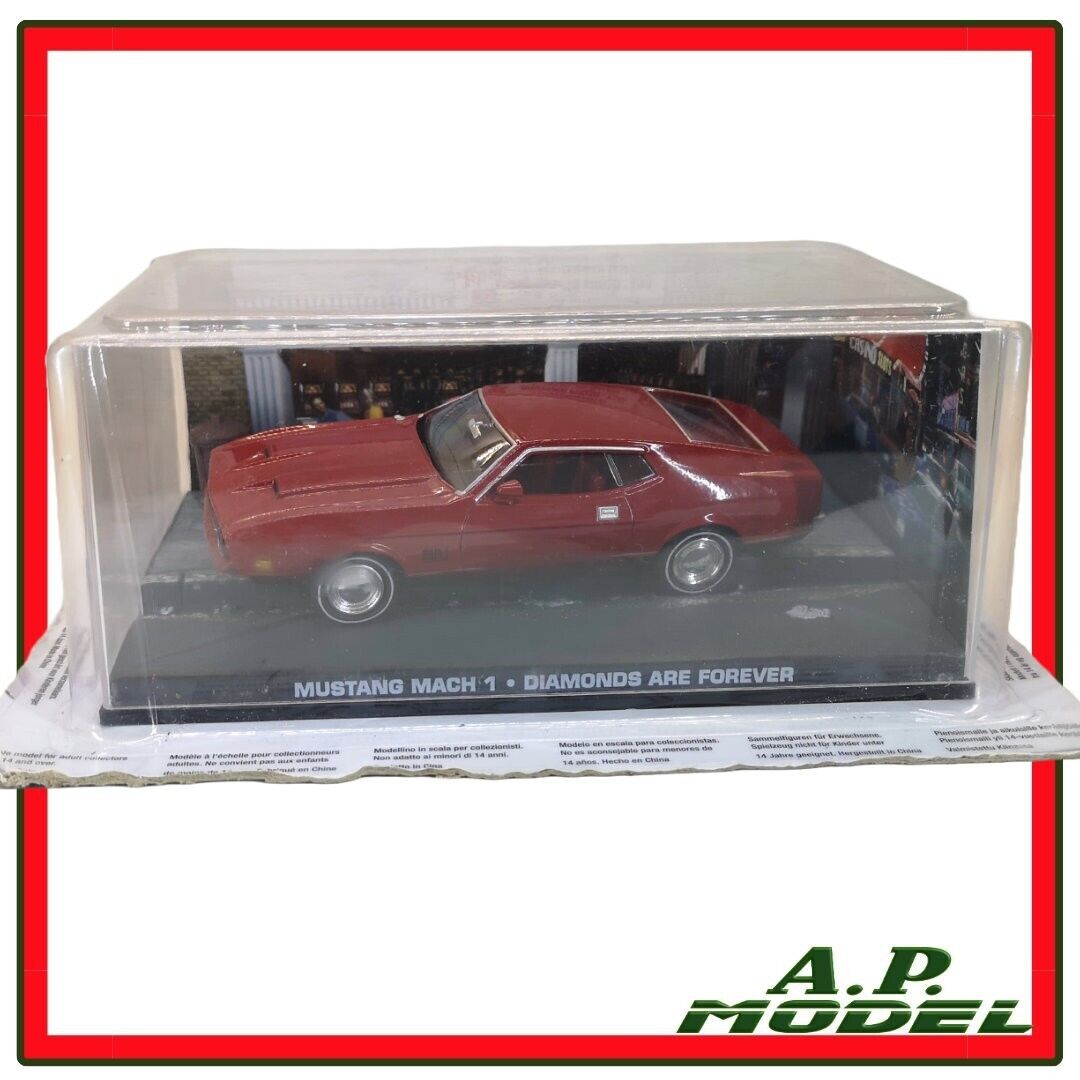 modellino auto 1/43 Ford mustang mach 1 modellini serie 007 diamonds are forever usato