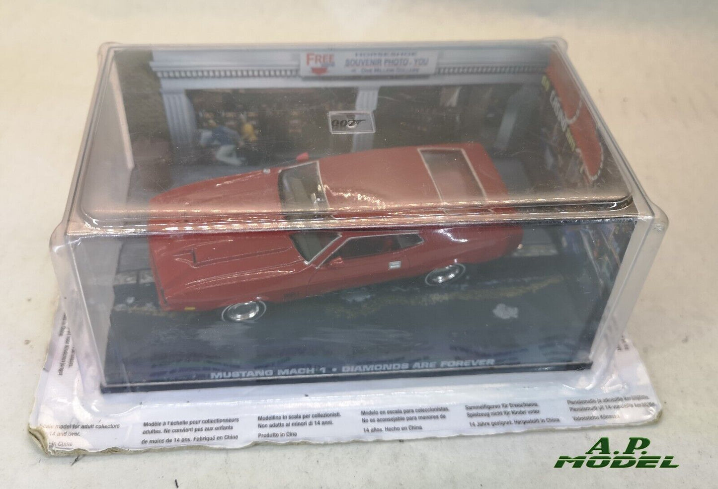 modellino auto 1/43 Ford mustang mach 1 modellini serie 007 diamonds are forever usato