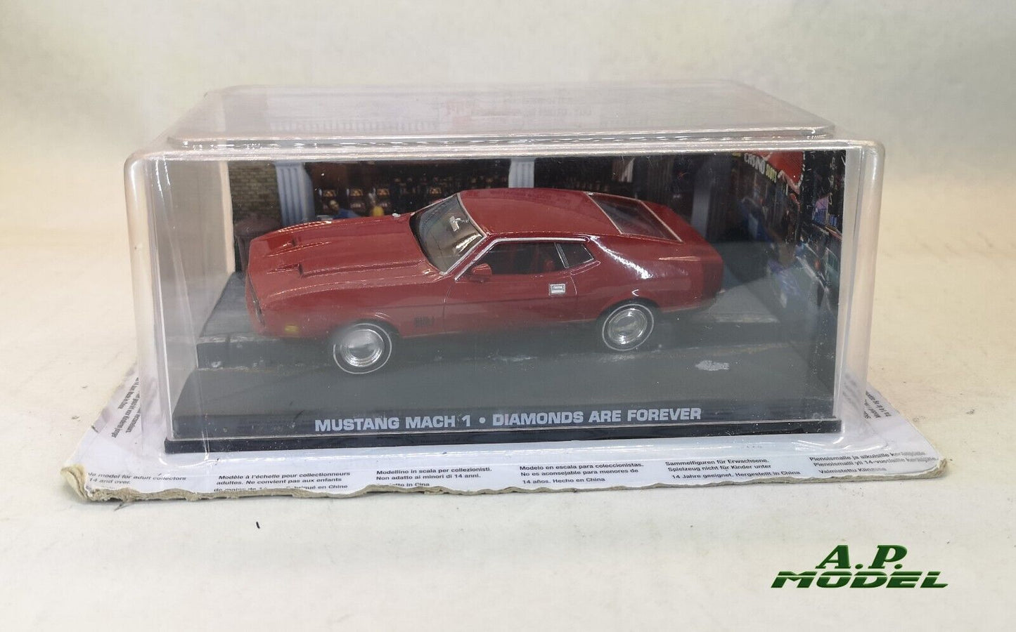 modellino auto 1/43 Ford mustang mach 1 modellini serie 007 diamonds are forever usato