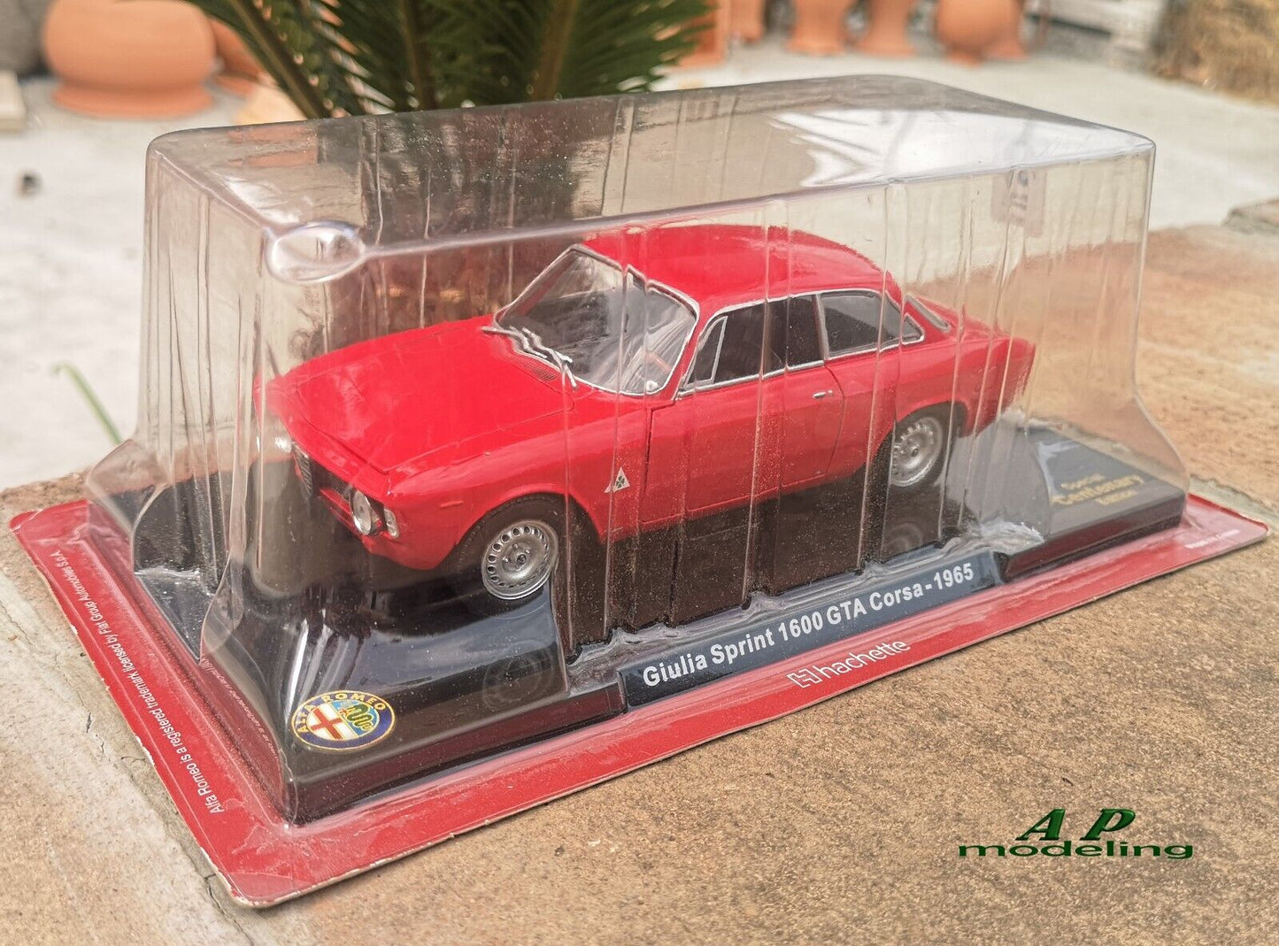 modellino auto 1/24 alfa romeo giulia sprint 1600 GTA corsa del 1965 modellini usato