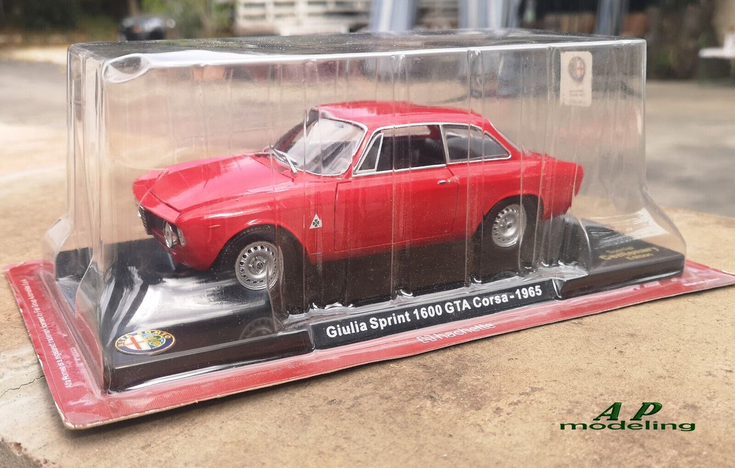 modellino auto 1/24 alfa romeo giulia sprint 1600 GTA corsa del 1965 modellini usato