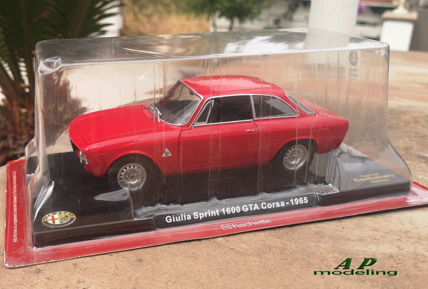 modellino auto 1/24 alfa romeo giulia sprint 1600 GTA corsa del 1965 modellini usato