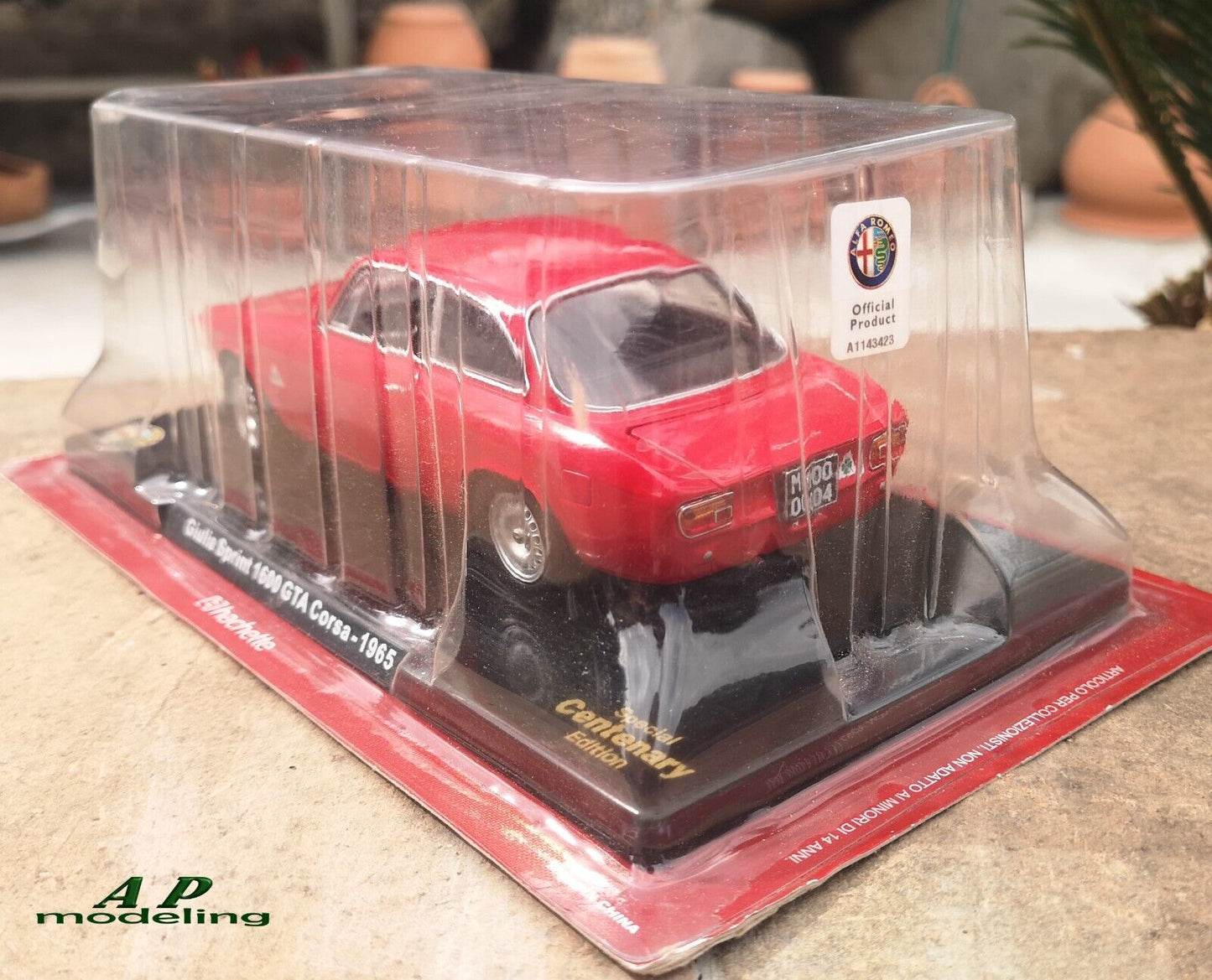 modellino auto 1/24 alfa romeo giulia sprint 1600 GTA corsa del 1965 modellini usato