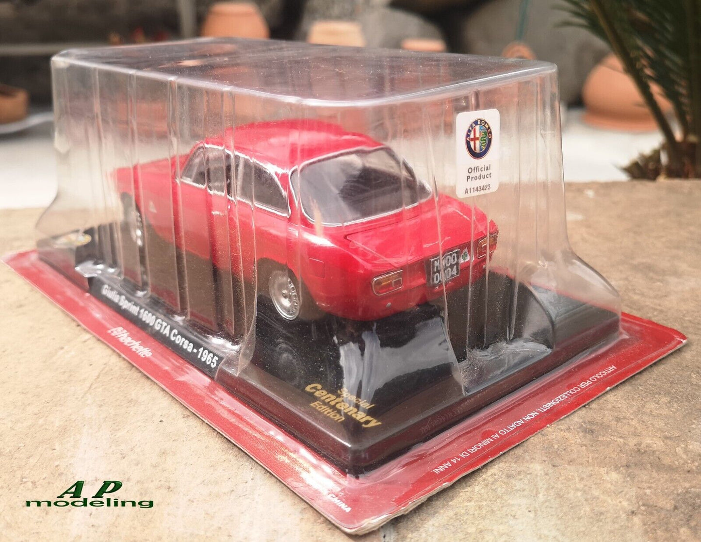 modellino auto 1/24 alfa romeo giulia sprint 1600 GTA corsa del 1965 modellini usato