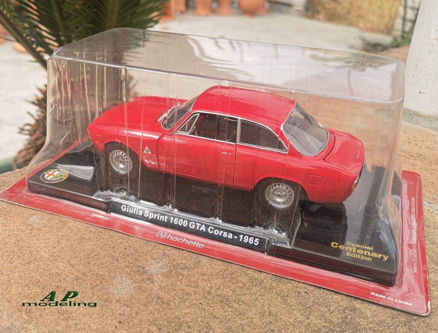 modellino auto 1/24 alfa romeo giulia sprint 1600 GTA corsa del 1965 modellini usato