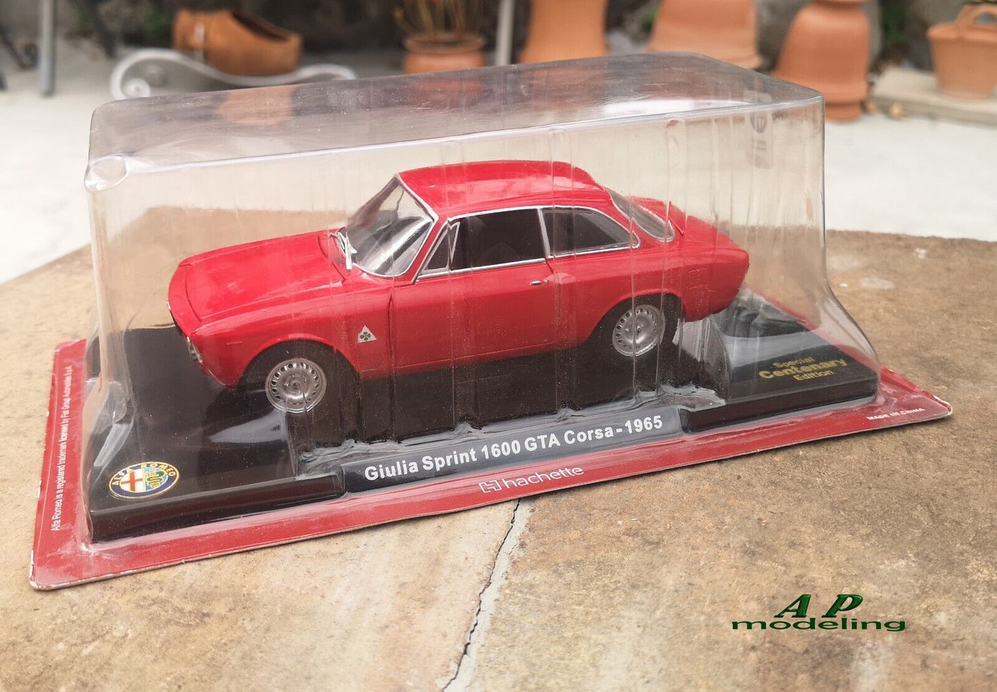 modellino auto 1/24 alfa romeo giulia sprint 1600 GTA corsa del 1965 modellini usato