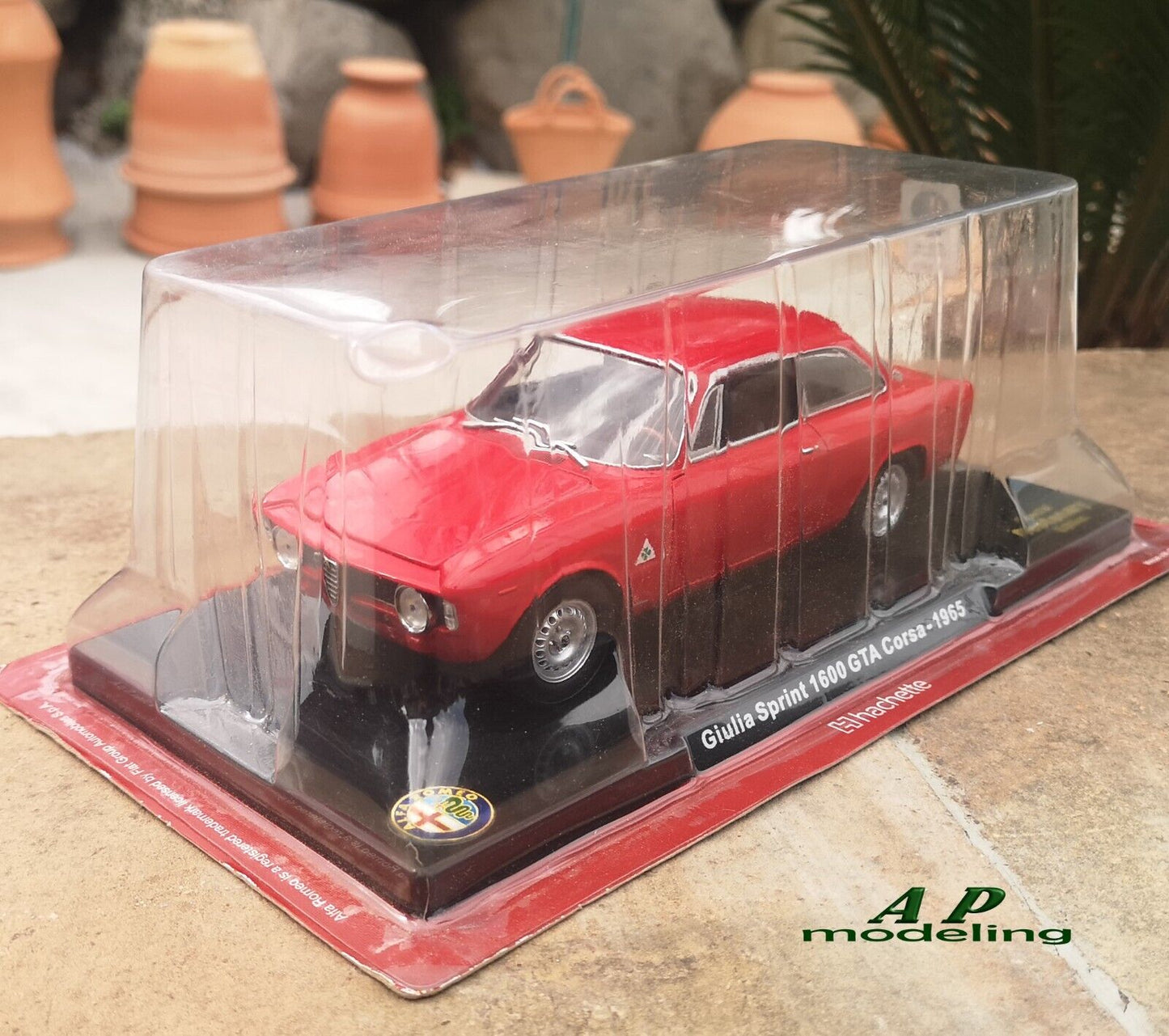 modellino auto 1/24 alfa romeo giulia sprint 1600 GTA corsa del 1965 modellini usato