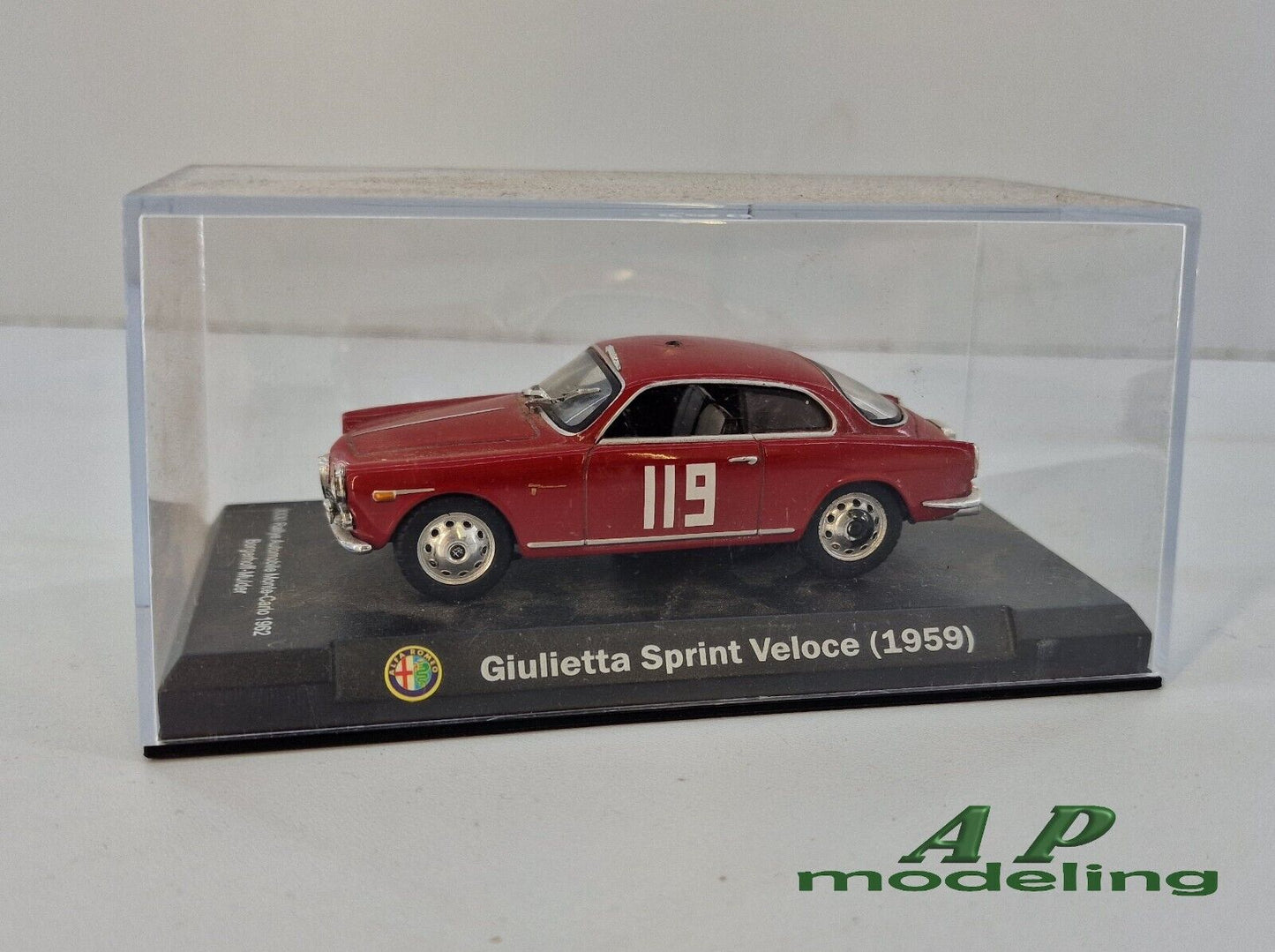 modellino auto scala 1/43 giulietta sprint veloce del 1959 modellini vintage usato