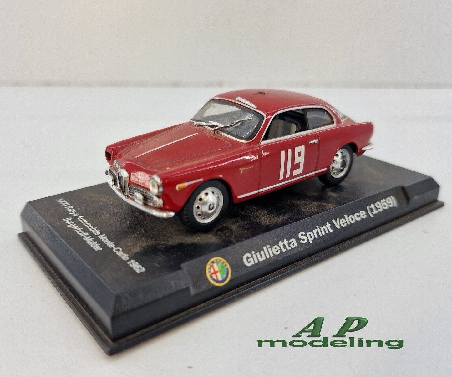 modellino auto scala 1/43 giulietta sprint veloce del 1959 modellini vintage usato