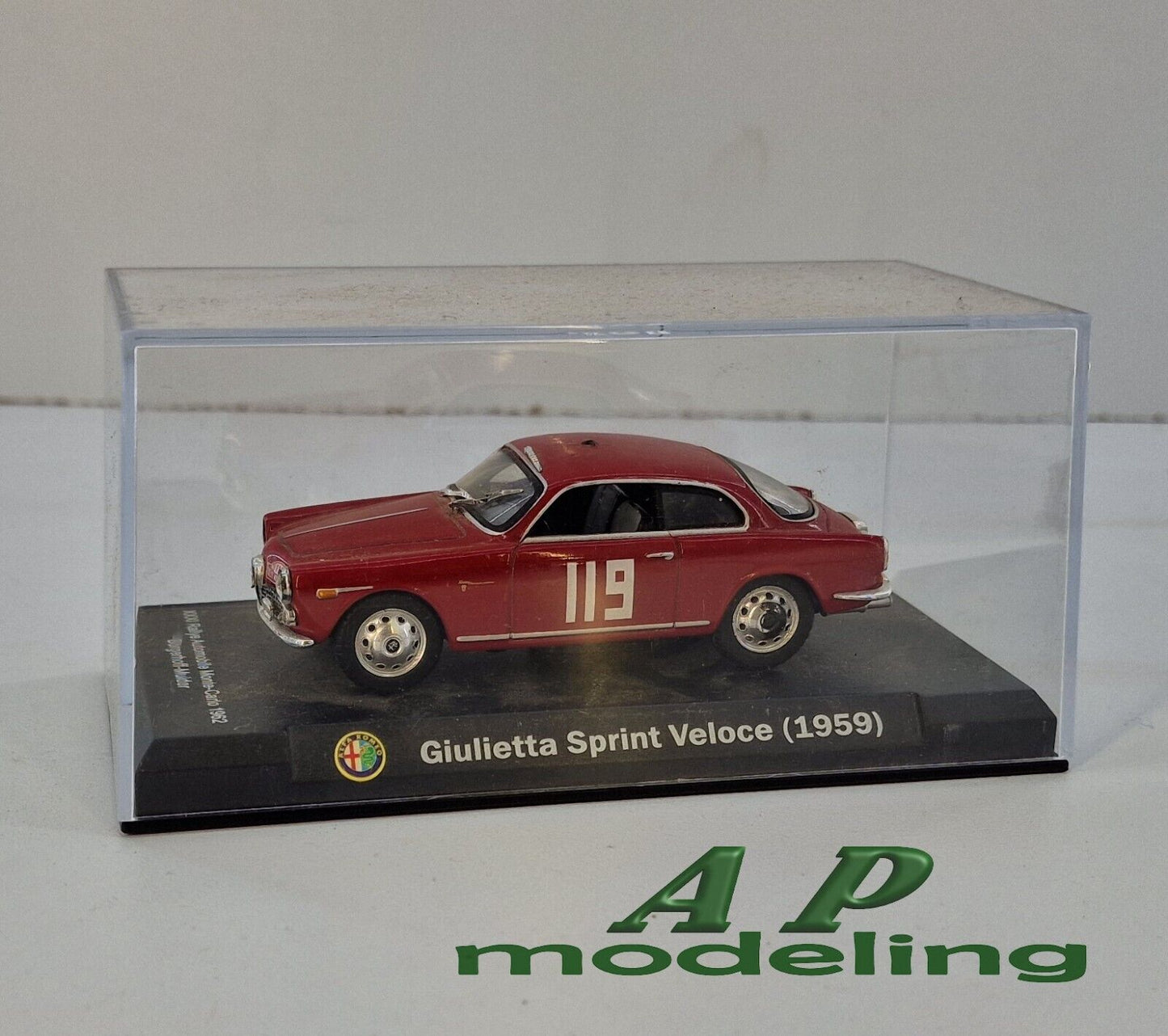 modellino auto scala 1/43 giulietta sprint veloce del 1959 modellini vintage usato