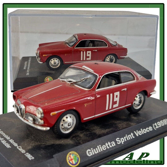 modellino auto scala 1/43 giulietta sprint veloce del 1959 modellini vintage usato