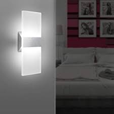 Applique led moderno lampada da parete a muro 8w per corridoio bagno soggiorno