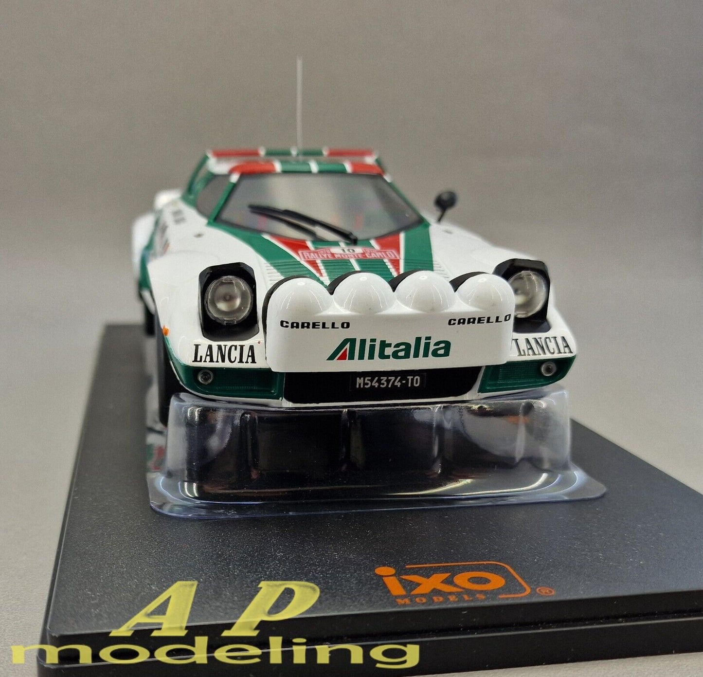 modellino auto scala 1/18 lancia stratos HF rallye monte carlo del 1976 modelcar