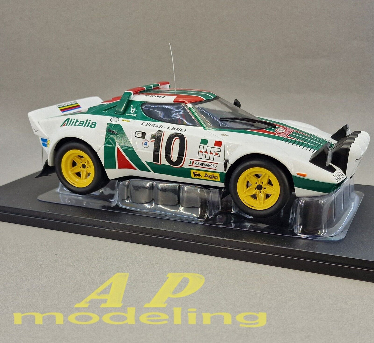 modellino auto scala 1/18 lancia stratos HF rallye monte carlo del 1976 modelcar