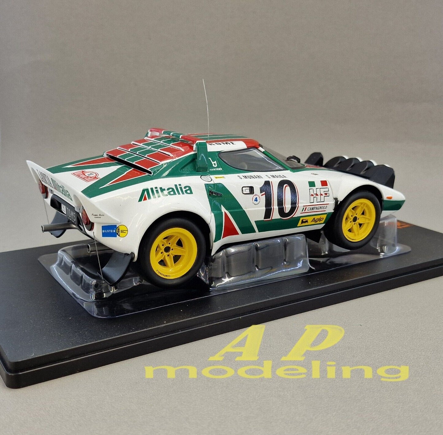 modellino auto scala 1/18 lancia stratos HF rallye monte carlo del 1976 modelcar