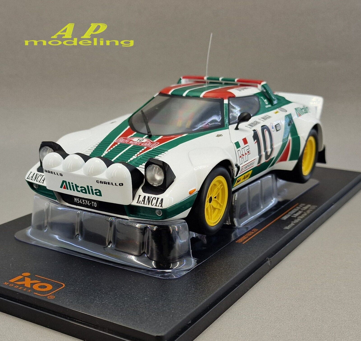 modellino auto scala 1/18 lancia stratos HF rallye monte carlo del 1976 modelcar