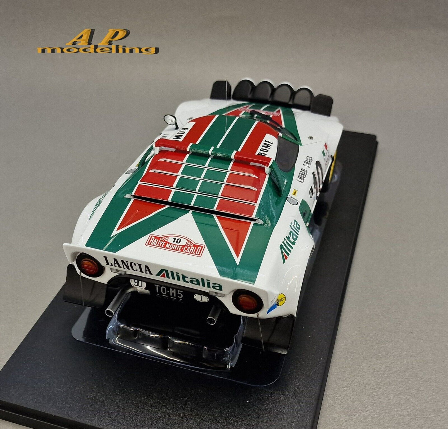 modellino auto scala 1/18 lancia stratos HF rallye monte carlo del 1976 modelcar