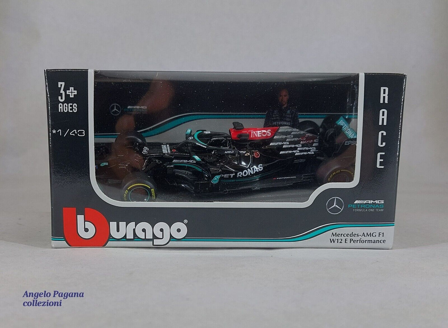 modellino auto scala 1:43 mercedes amg f1 w12 e performance modellini formula 1