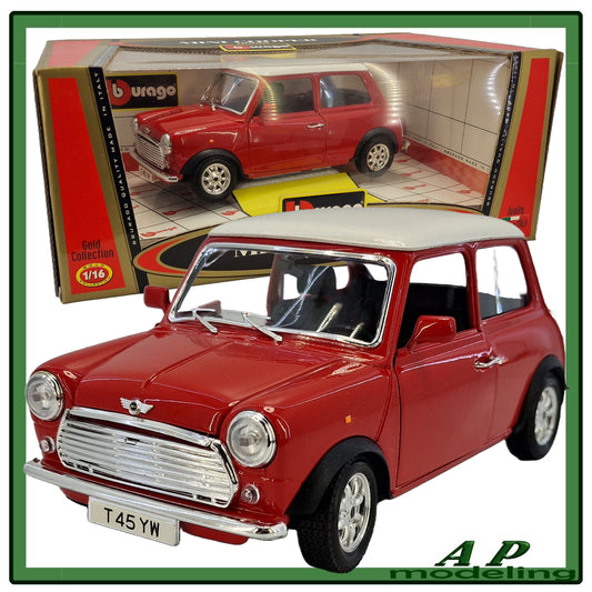 modellino auto scala 1/16 mini cooper 1960 modellini da collezione bburago