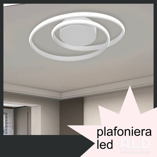 Lampadario led plafoniera moderna da soffitto per salone camera da letto cucina