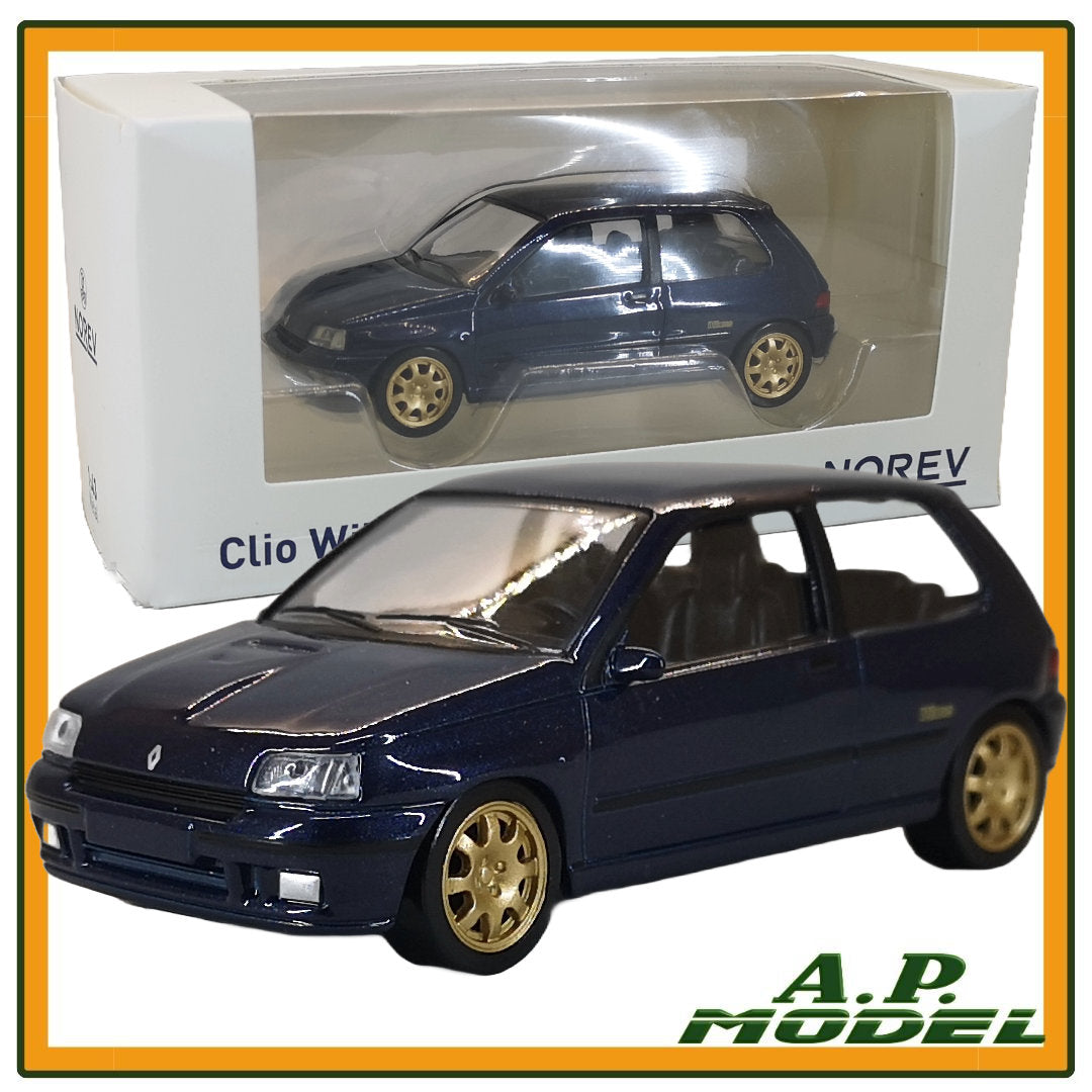 modellino auto scala 1:43 Renault Clio Williams modellini diecast norev