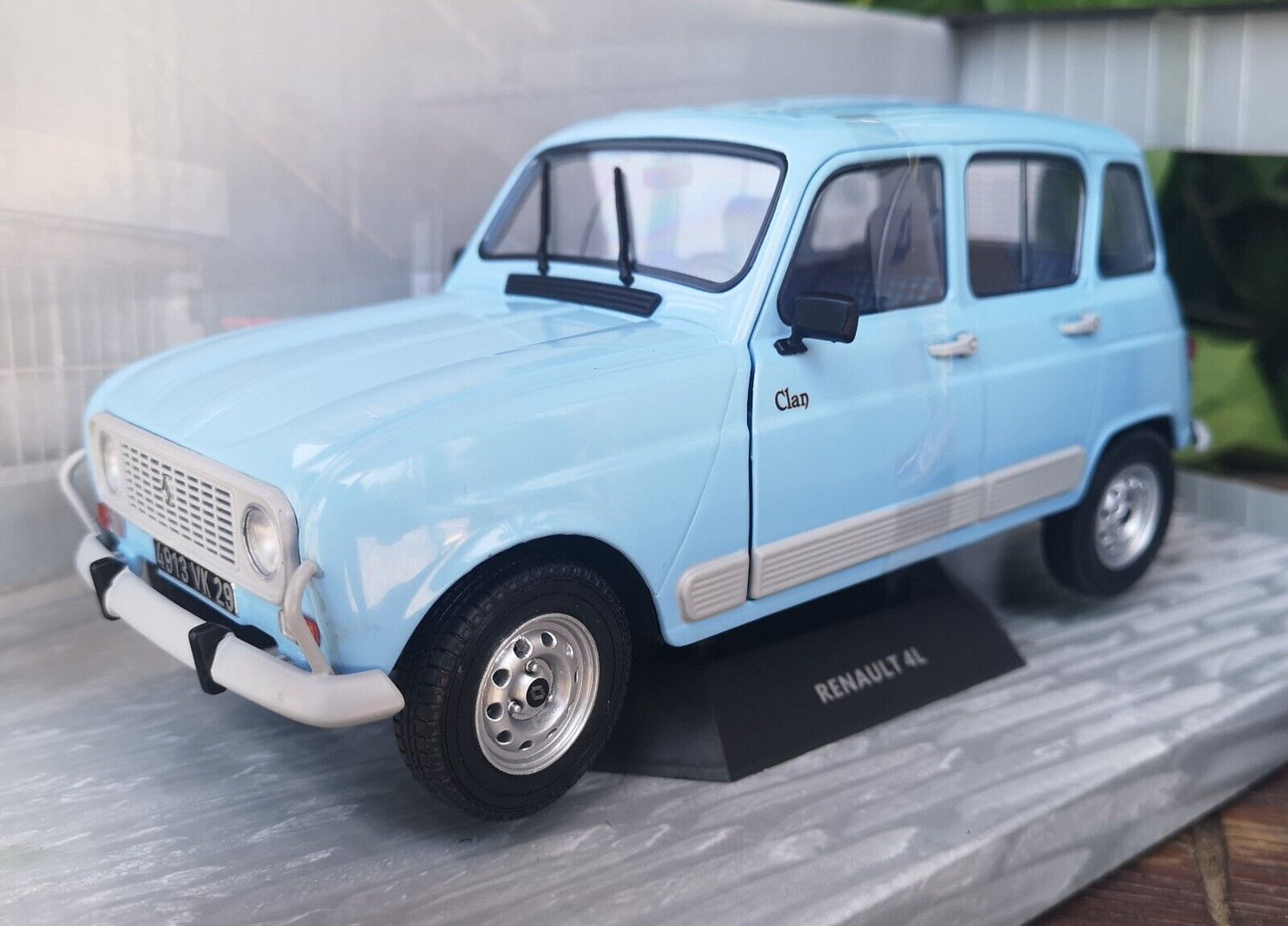 modellino auto 1/18 Renault 4 L modellini vintage da collezione della solido