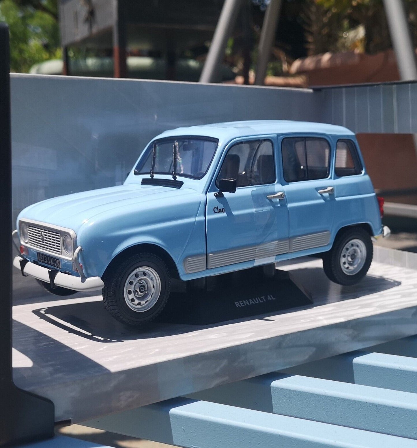 modellino auto 1/18 Renault 4 L modellini vintage da collezione della solido