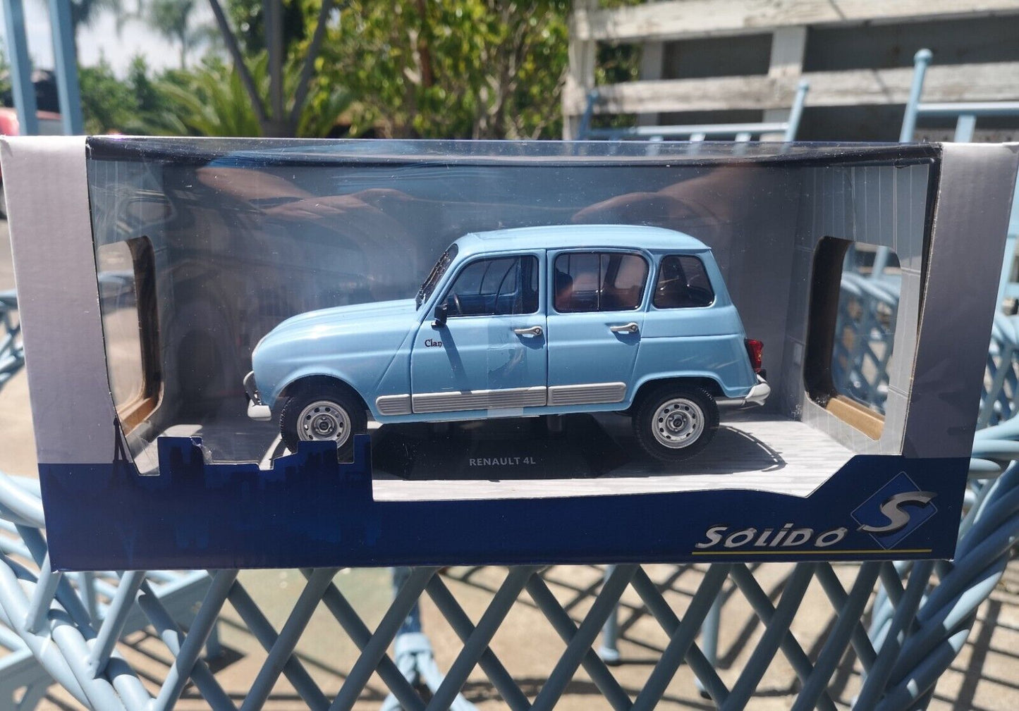 modellino auto 1/18 Renault 4 L modellini vintage da collezione della solido