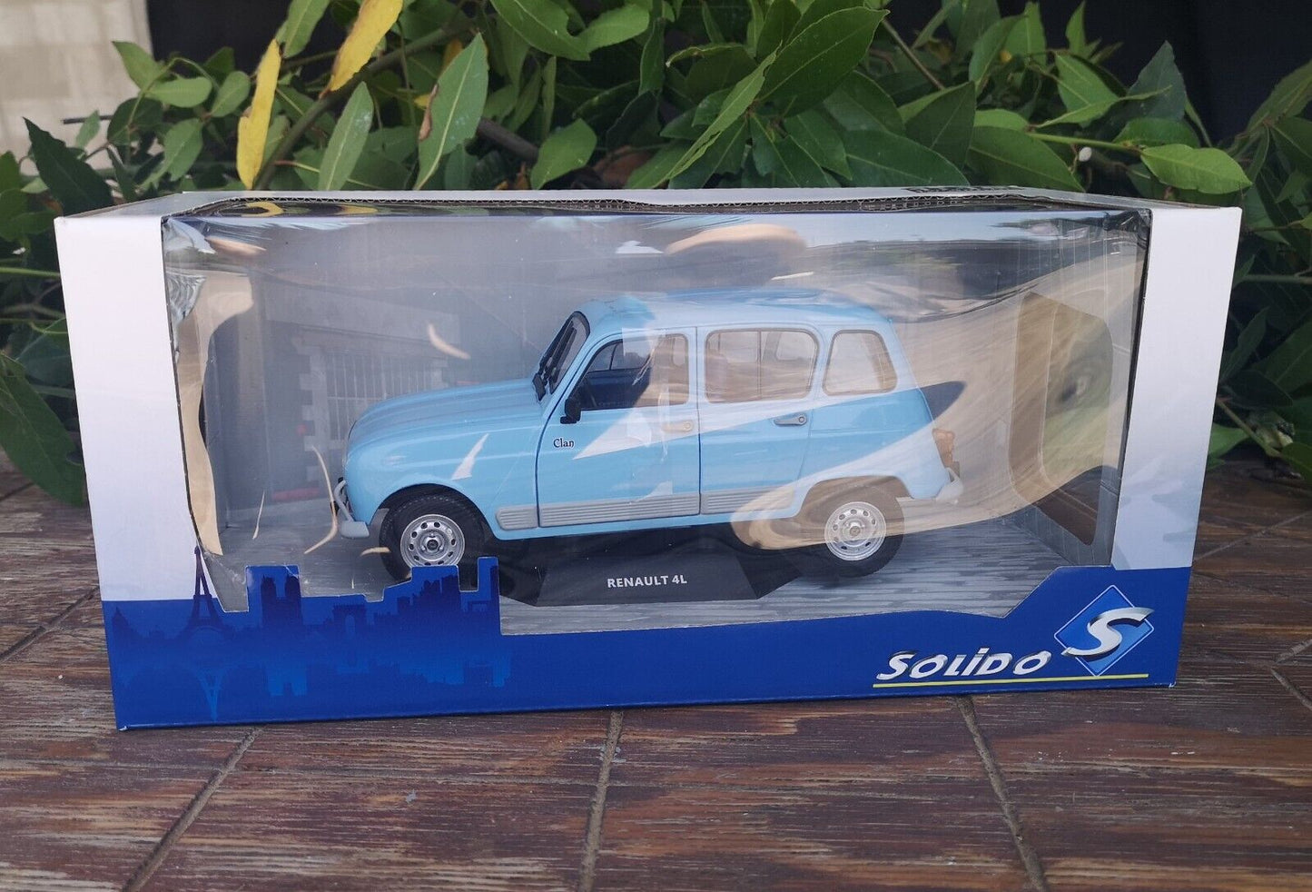 modellino auto 1/18 Renault 4 L modellini vintage da collezione della solido