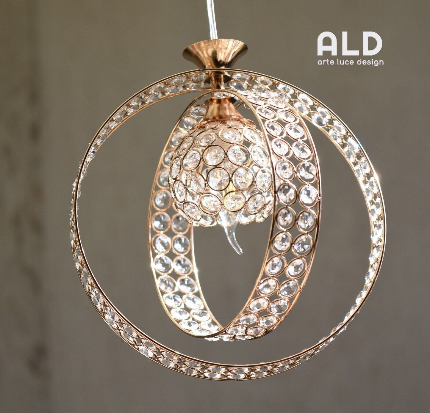 Lampadario stile moderno sospensione oro  da cucina corridoio ingressino bagno