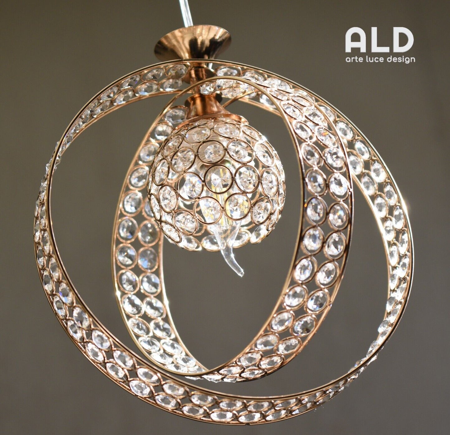 Lampadario stile moderno sospensione oro  da cucina corridoio ingressino bagno