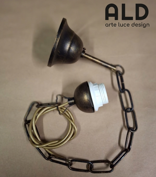 catena in metallo per sospensione classica ricambio lampadario porta lampada e27