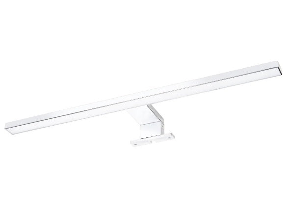 Lampada led grande da specchio spot moderno da bagno applique silver per interno